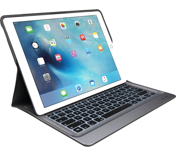 Logitech Create Y-B0007 Backlit Keyboard Black Case 12.9 Apple iPad Pro 1st 2nd