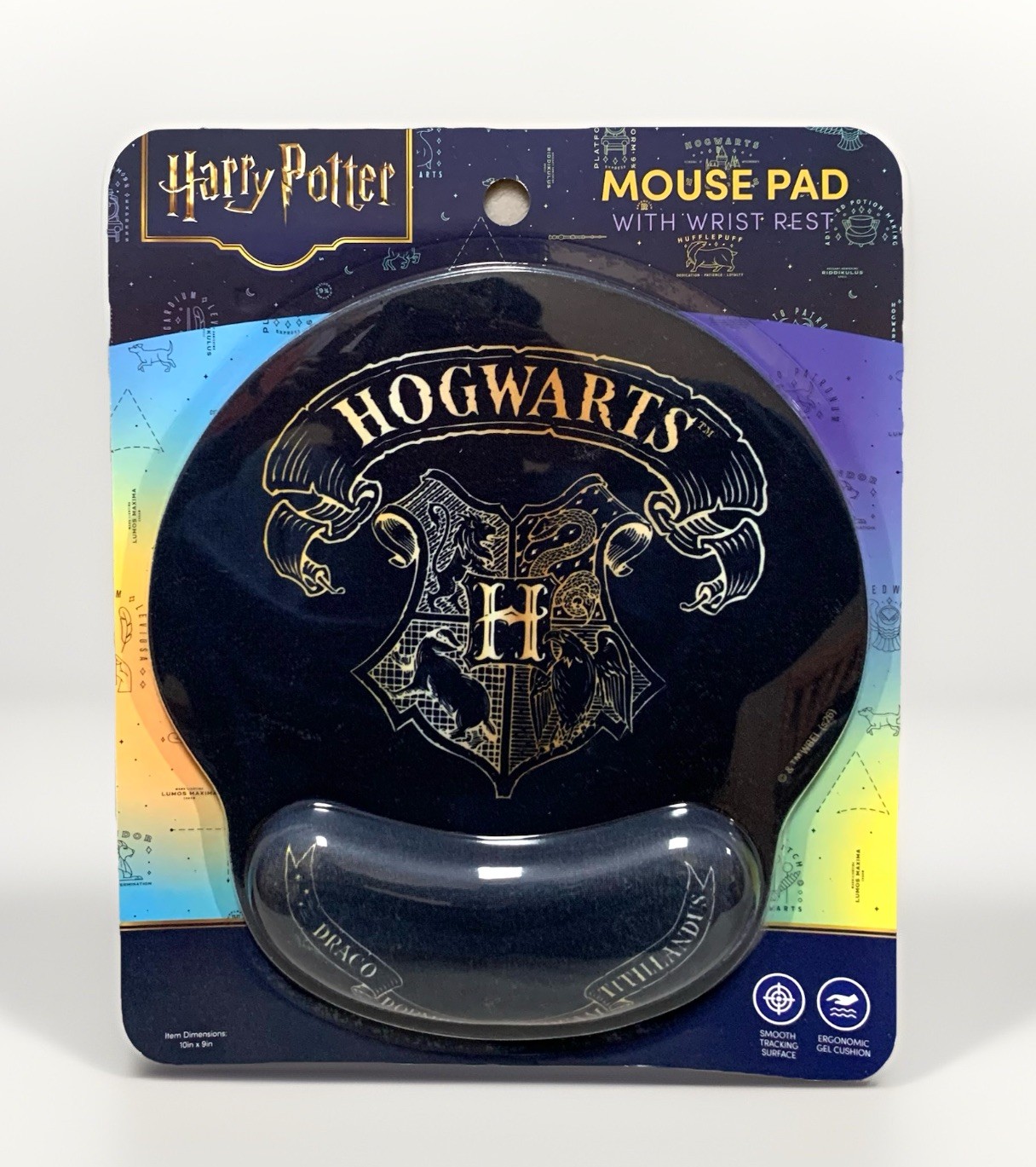 NEW Harry Potter HOGWARTS CREST Computer Mouse Pad w/Gel Cushion Wrist Support