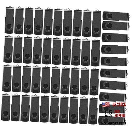 50 Pack Bulk Flash Drives  USB 2.0 Thumb Drive Jump Drive 8GB 50P-Black-B