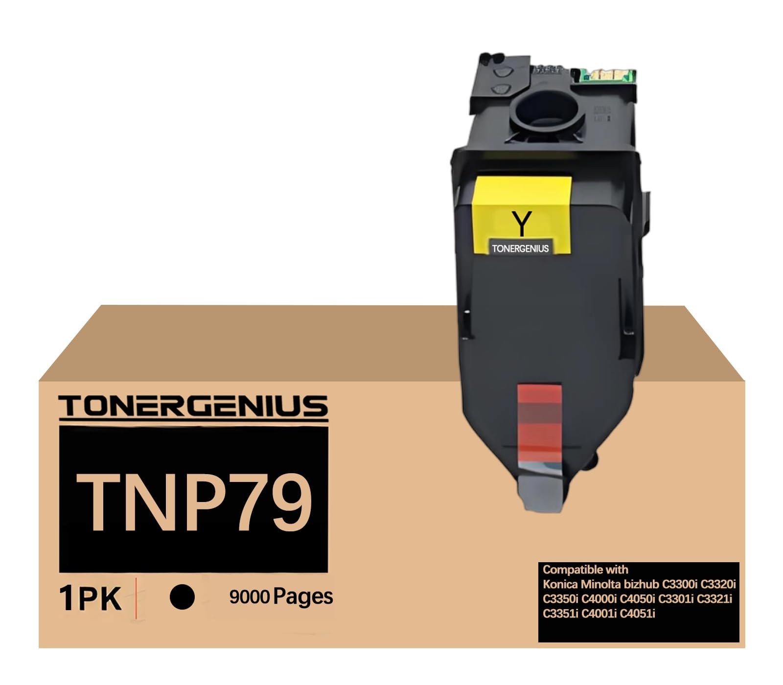 TNP79 TNP-79 Yellow Toner Cartridges Replacement for Konica AAJW230 Compatible