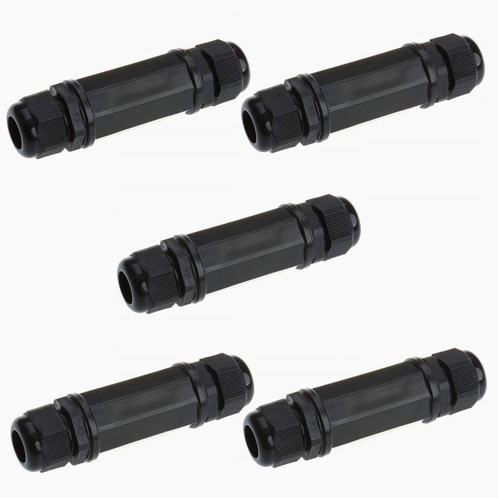 5PCS M22Z Shielded RJ45 Cat6 Double Head Waterproof Connector