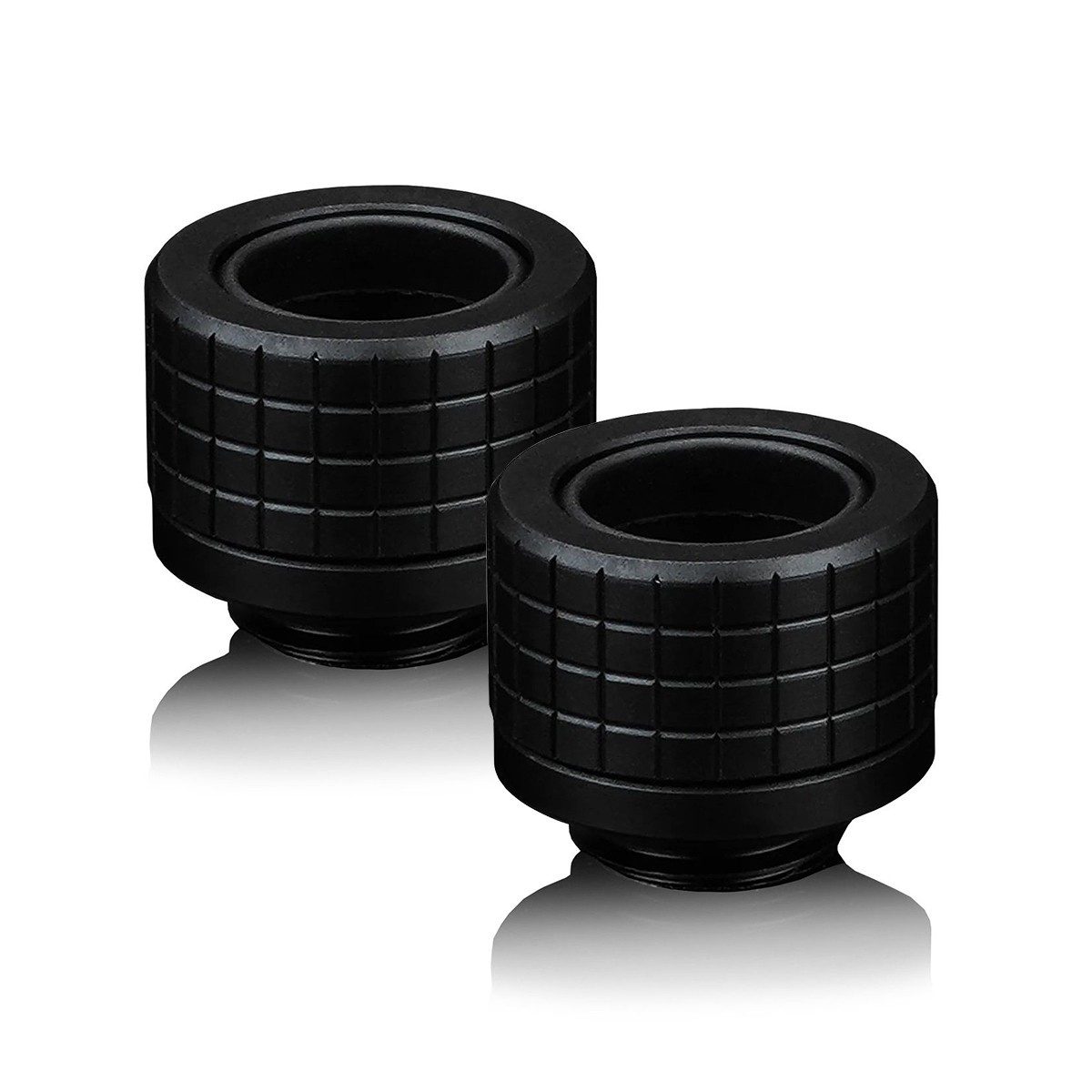 Thermal Grizzly DeltaMate HT14 Fitting for Rigid Tubing, 14mm OD, Black, 2pk
