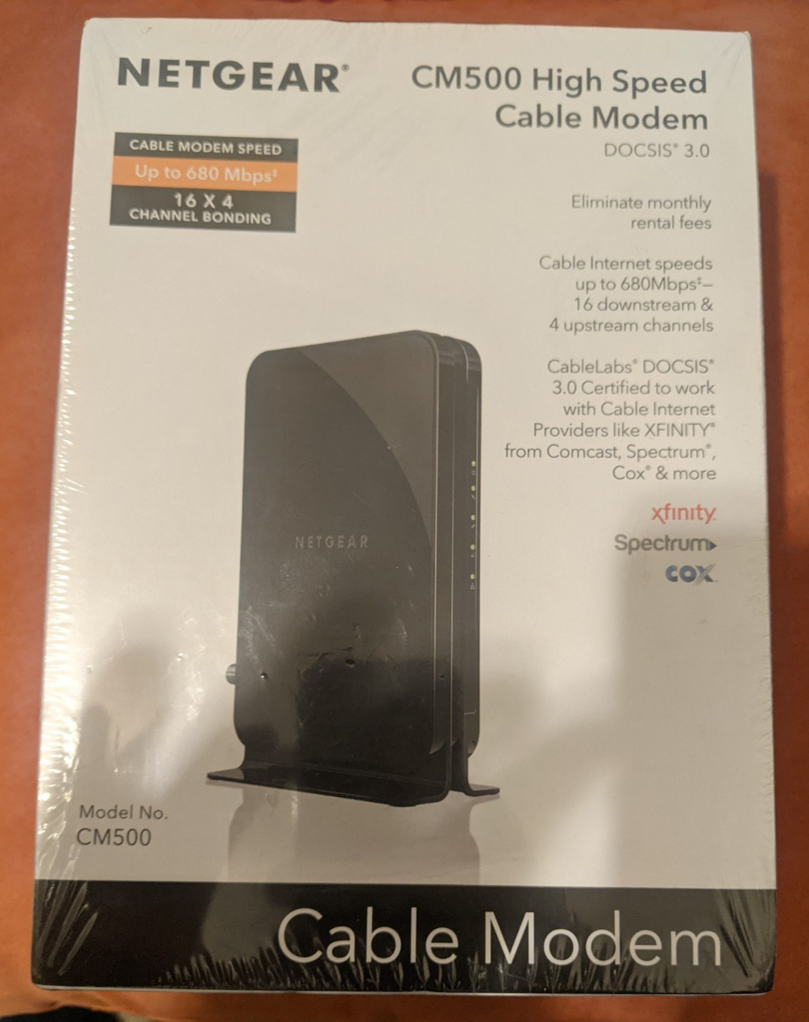 NETGEAR CM500 High Speed Cable Modem - Brand NEW, Sealed, Xfinity Cox Spectrum