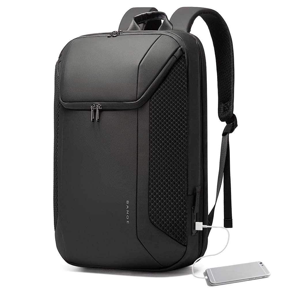 BANGE Smart Business Laptop Backpack Waterproof can fit Large, Black