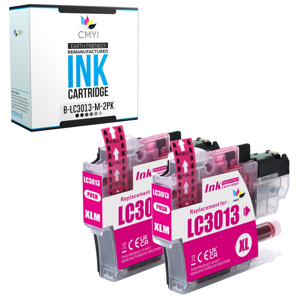 2PK Compatible CMYi LC3013M Ink Cartridges fits Brother MFC-J491DW J690DW J895DW