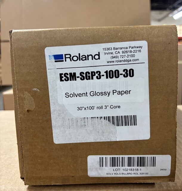 30" X 100' GLOSSY PHOTO PAPER ECO-SOLVENT 8 MIL