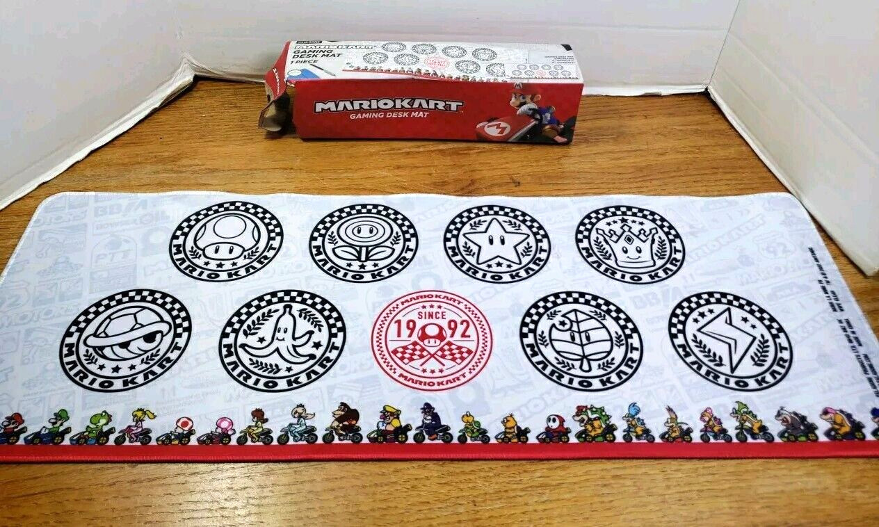 Official Nintendo MARIO KART Gaming Desk Mouse Pad Mat  27.5"X 10.2" Paladone_BA