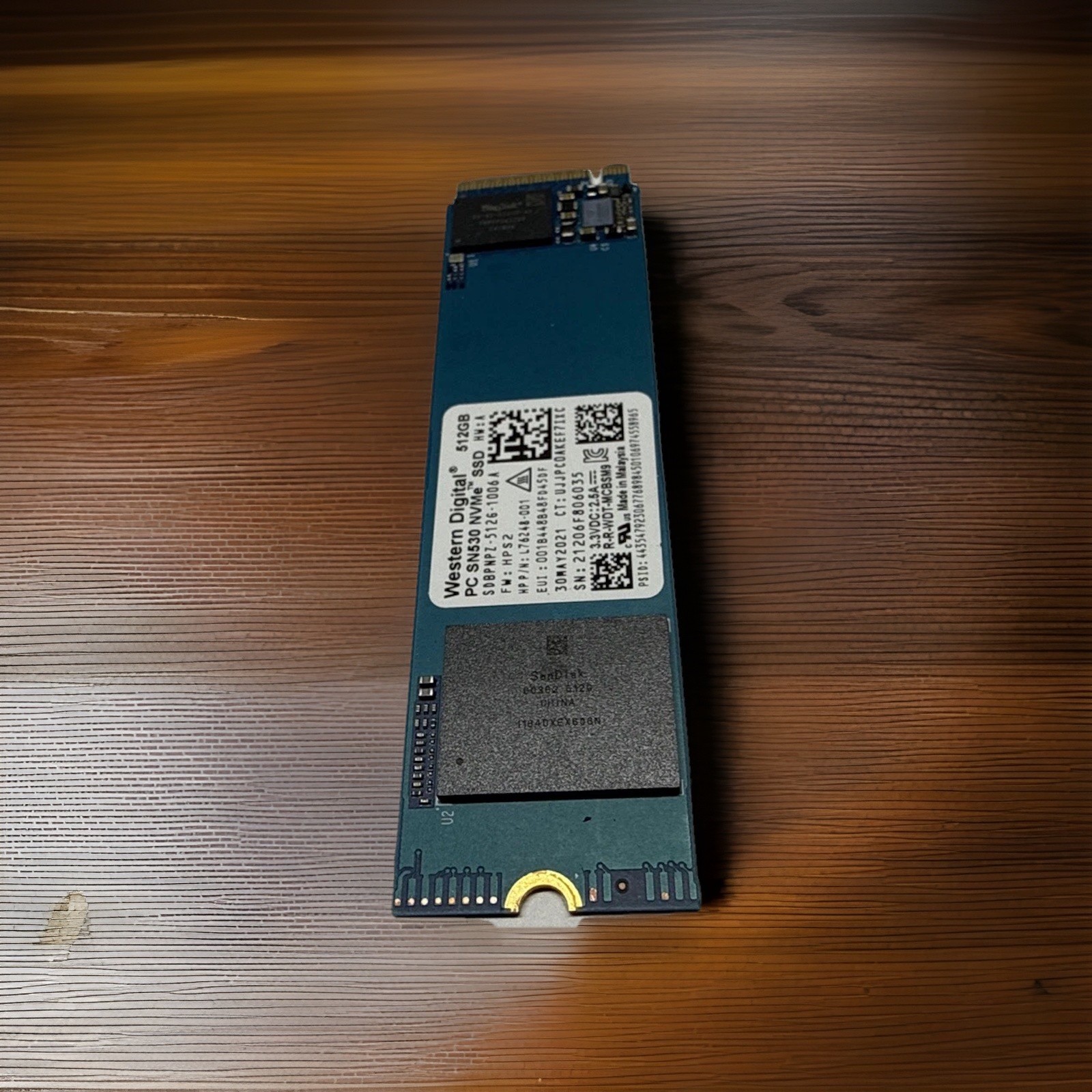LOT OF 5 - Western Digital 512gb Internal M.2 NVMe PCIe 2.5'' (SDBPNPZ-512G) SSD