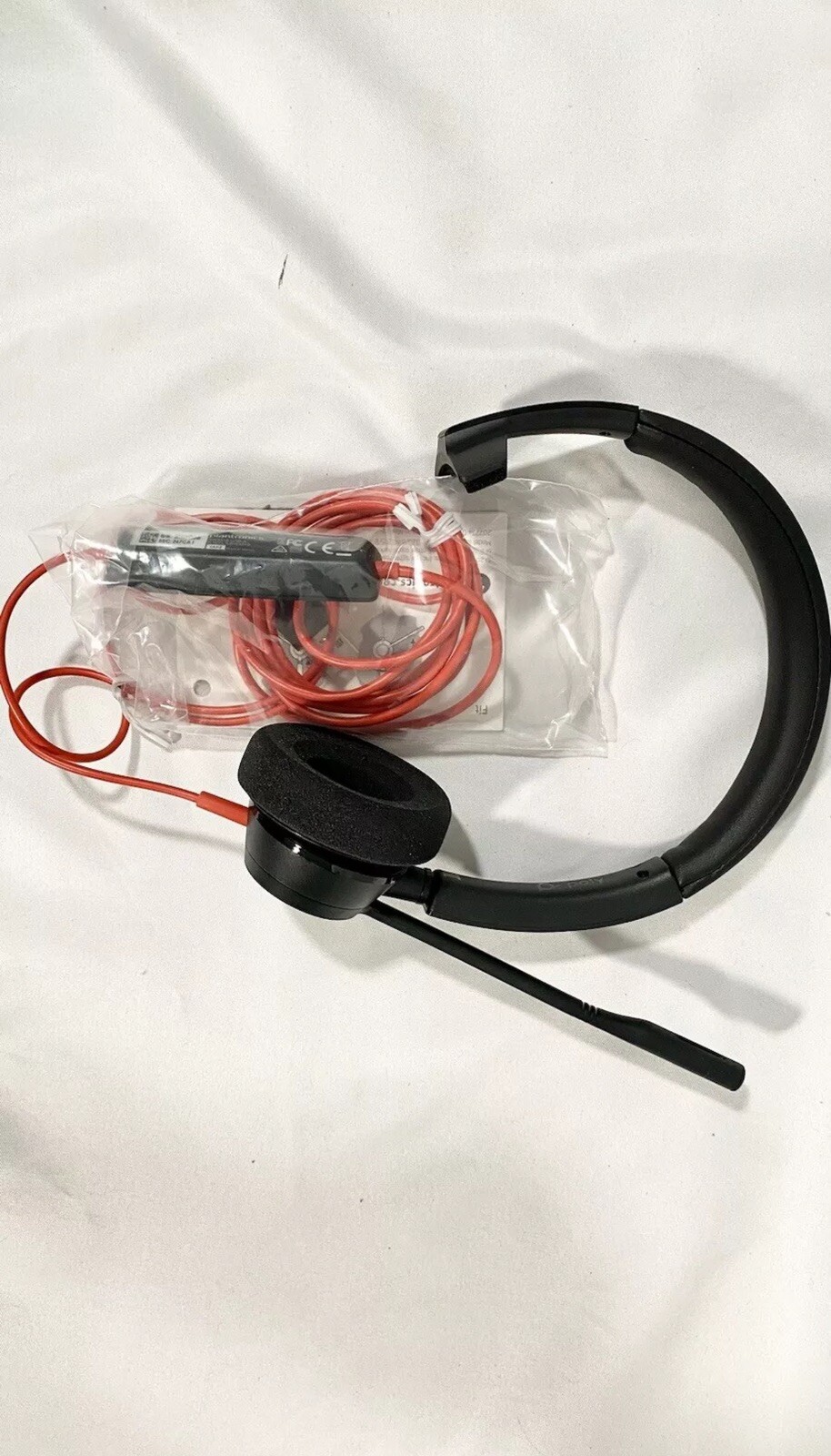 3310 Wired Headset (Plantronics) – Flexible Microphone Poly Blackwire