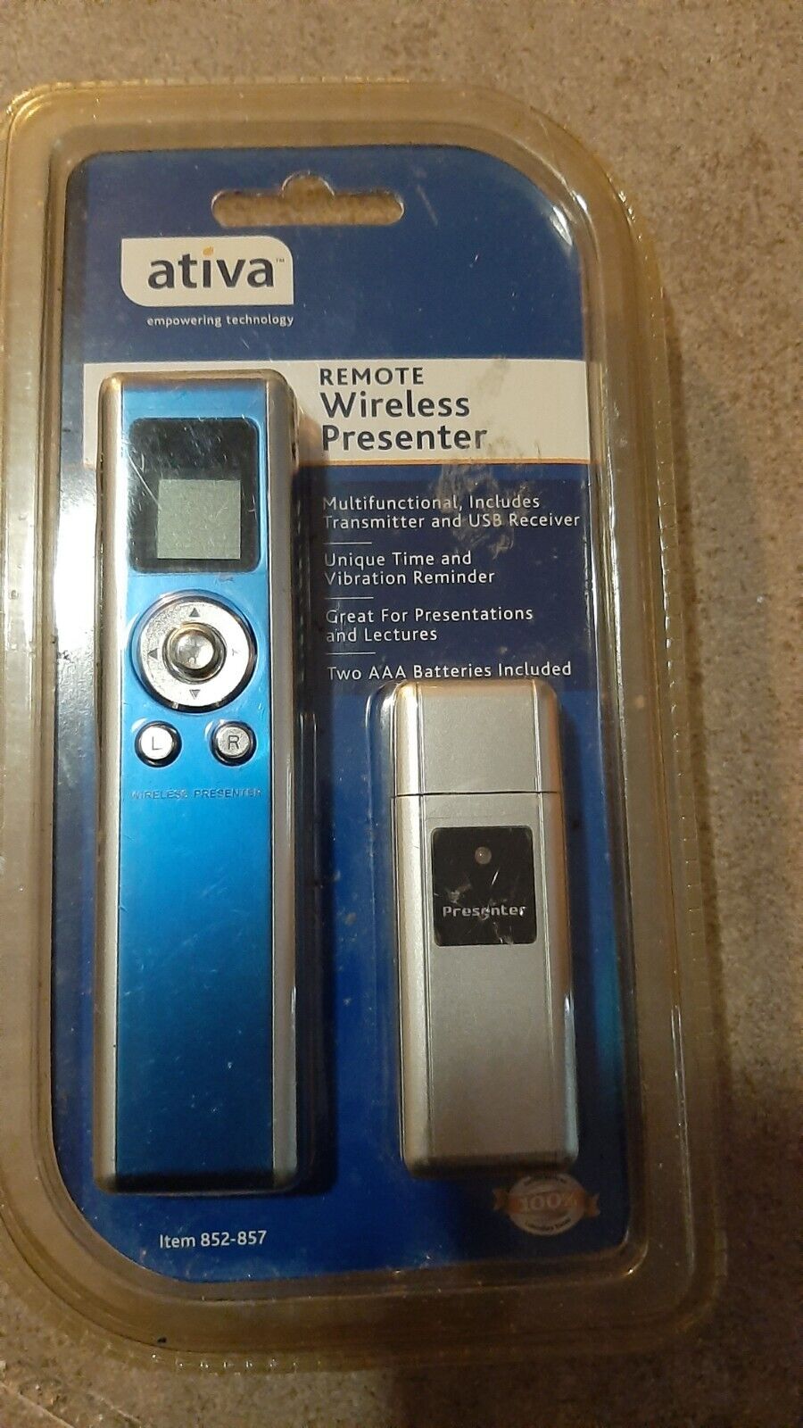 Ativa Remote Wireless USB Laser Presenter - 852-857