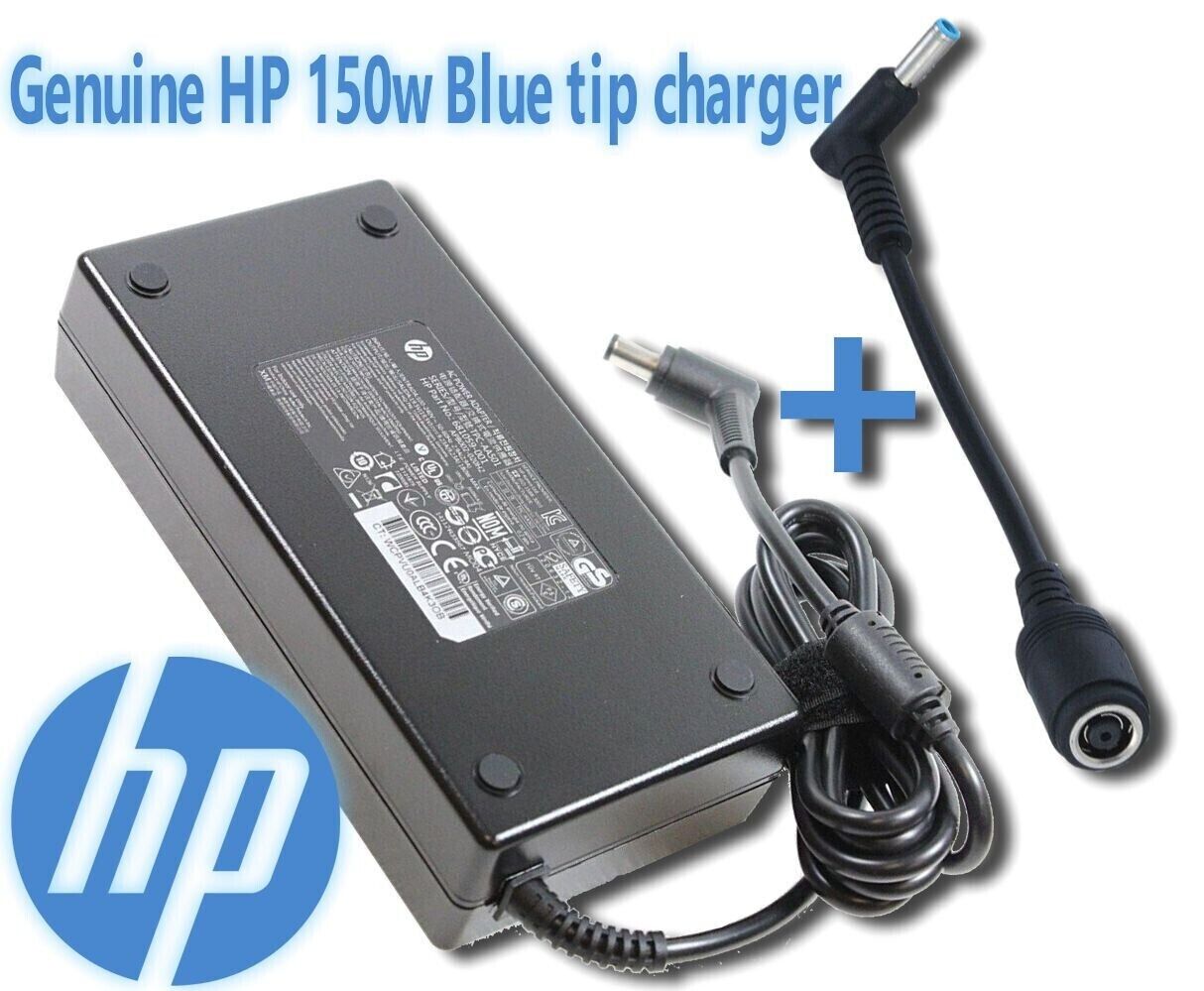 Genuine HP 150W AC Adapter Small Blue tip 19.5V 7.7A ZBook 15 Studio 776620-001