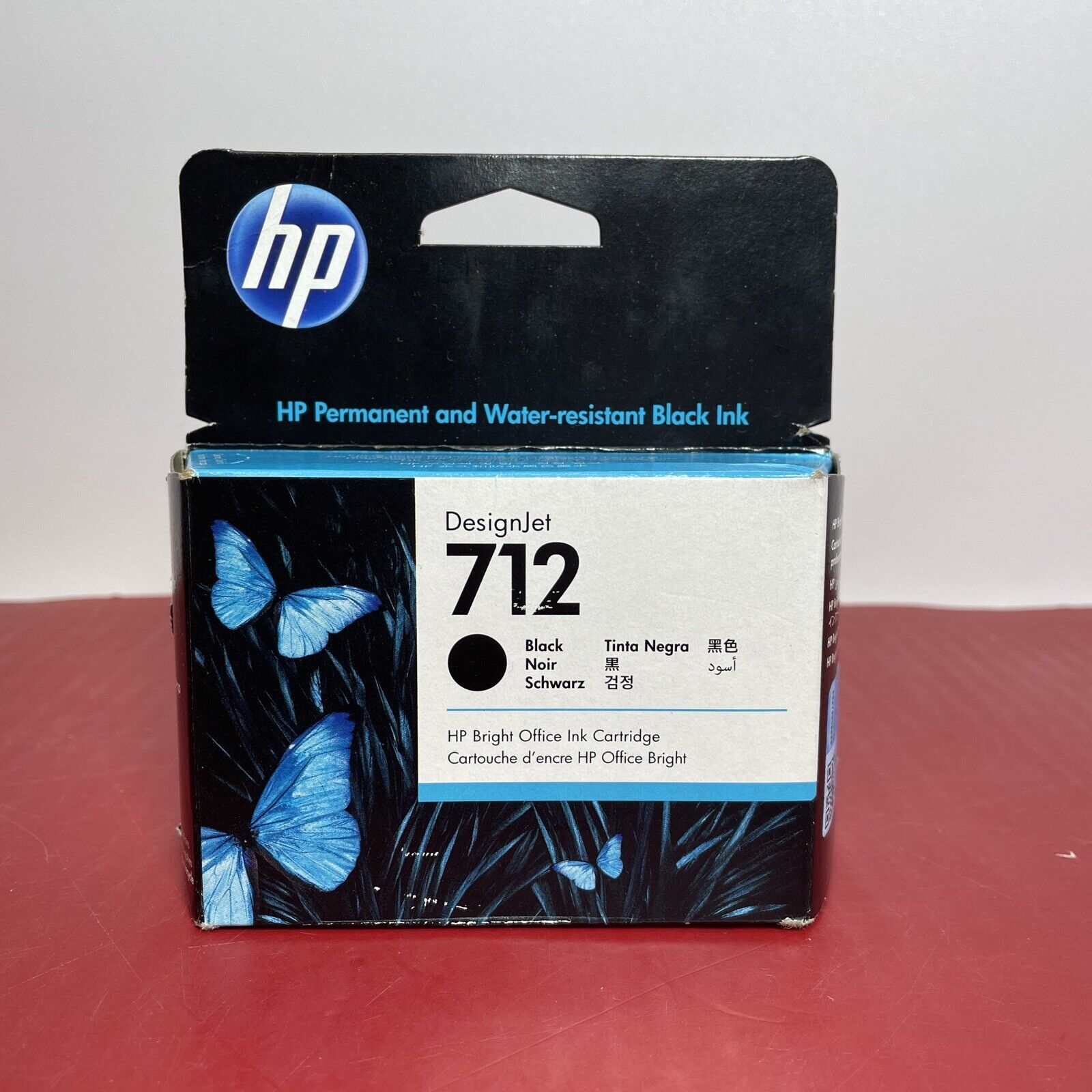 HP 712 80-ml Black DesignJet Ink Cartridge, 3ED71A