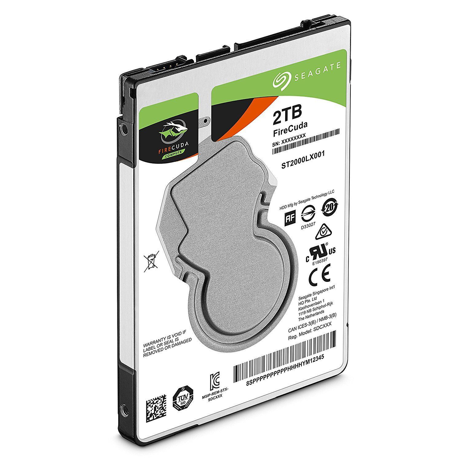 Seagate 2TB ST2000LX001 8GB NAND 128MB SATA 2.5" SSHD Hybrid Drive