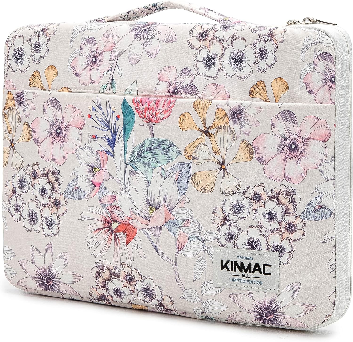 Floral Pattern 360° Protective Water Resistant Laptop Case Bag Sleeve for Surfac
