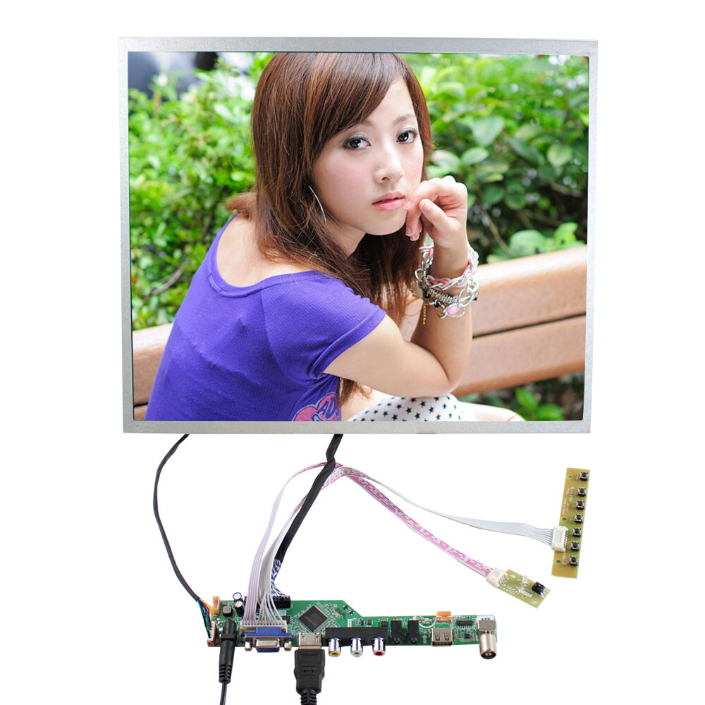 HDVGA AV USB LCD Controller Board 17 inch G170ETN02.0 1280X1024 LCD Screen