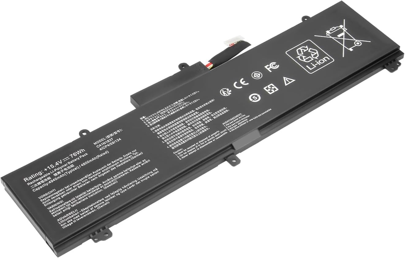 Genuine ASUS C41N1837 Battery ROG Zephyrus G15 GA502DU GU502GV GX502 76Wh