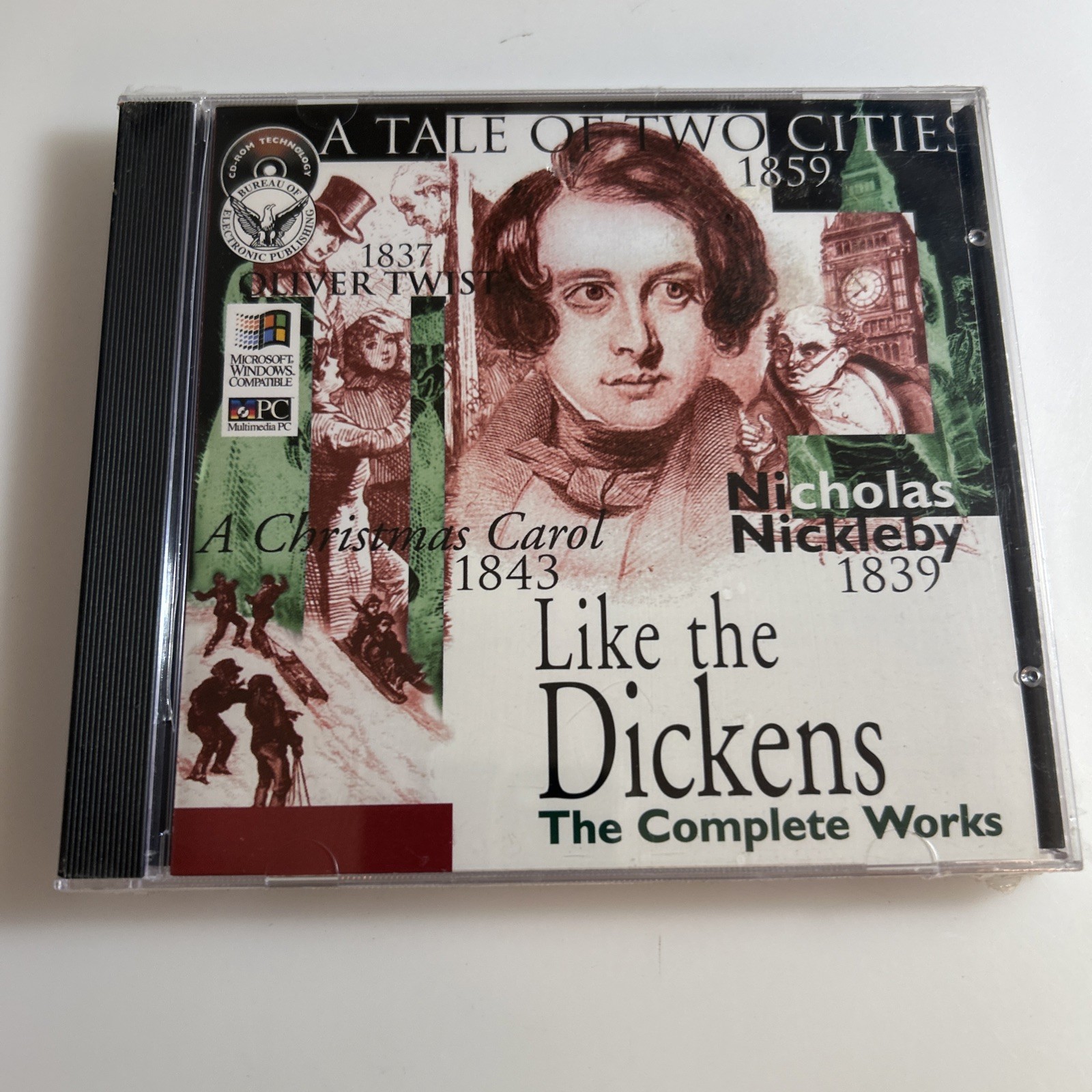 LIKE THE DICKENS - THE COMPLETE WORKS MULTIMEDIA CD-ROM WIN 3.1, 56 STORIES zaos