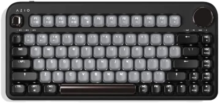 AZIO IZO Wireless Mechanical Keyboard with Red Switches in Black Willow IK404