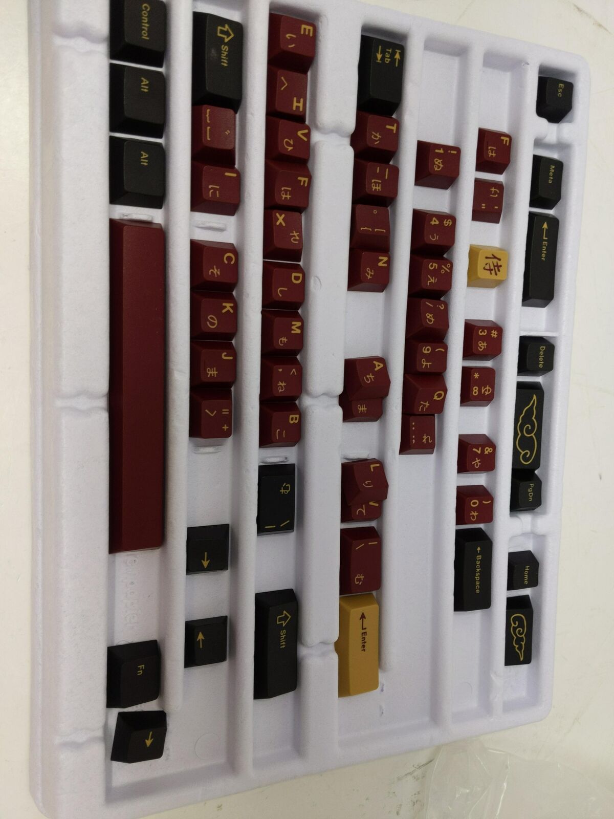 DROP + Redsuns GMK Red Samurai Keycap Set for 65% Keyboards - Compatible