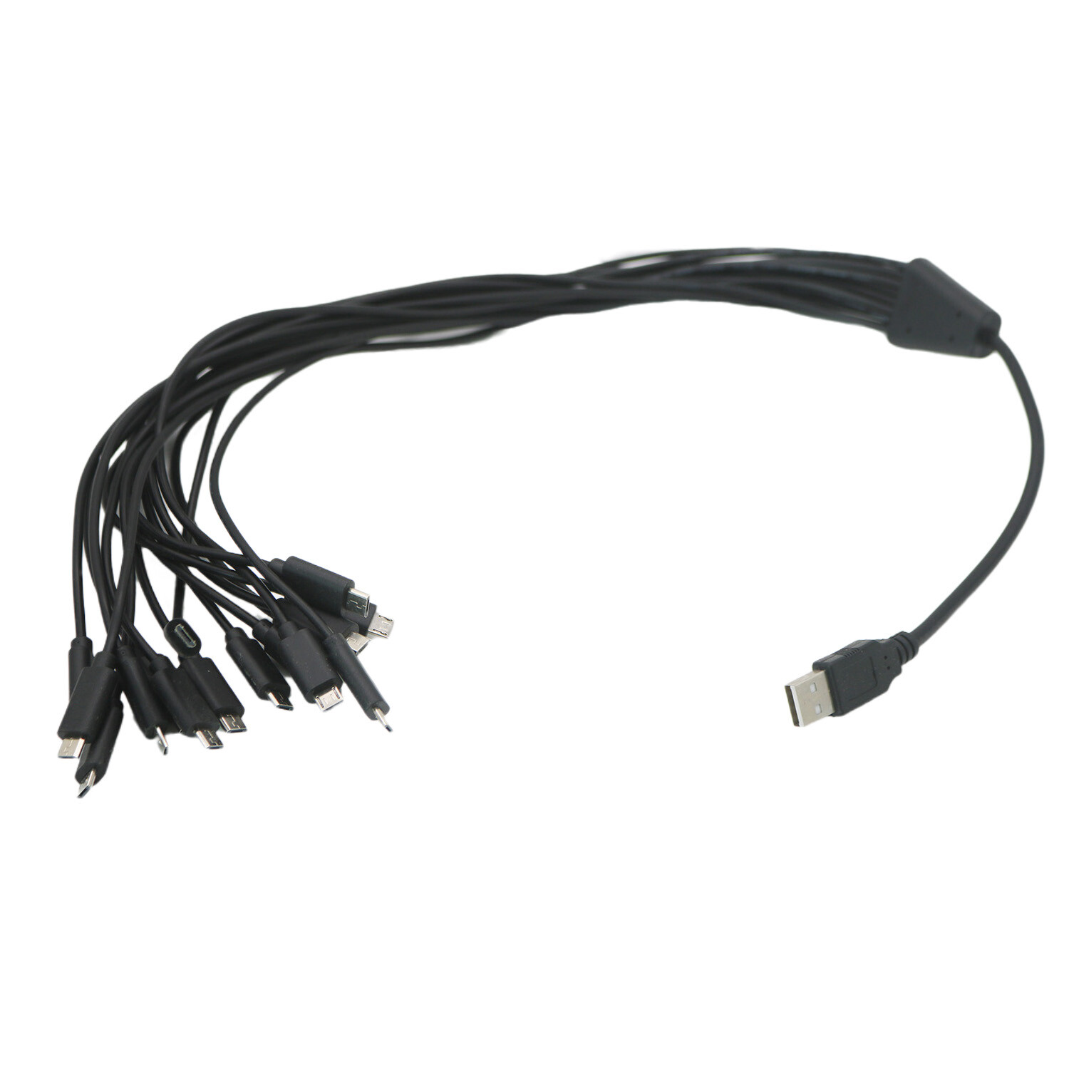 USB 2.0 A Male to Multi Micro USB Male 16 in 1 Splitter Charging Cable Android