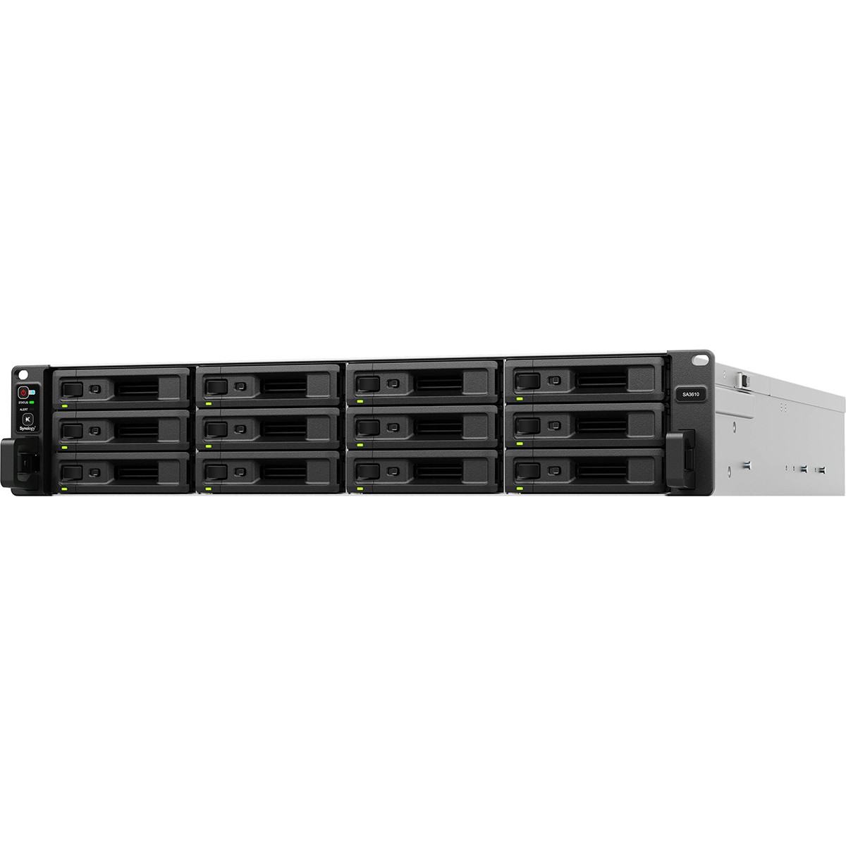 Synology SA3610 12-Bay 2U Rackmount NAS Enclosure, Intel Xeon D-1567 CPU, Diskle