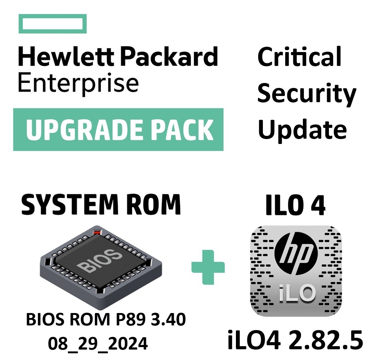 Critical BIOS ROM HPE ProLiant DL380/DL360 Gen9 (P89) P89_3.40_08_29_2024+iLO4
