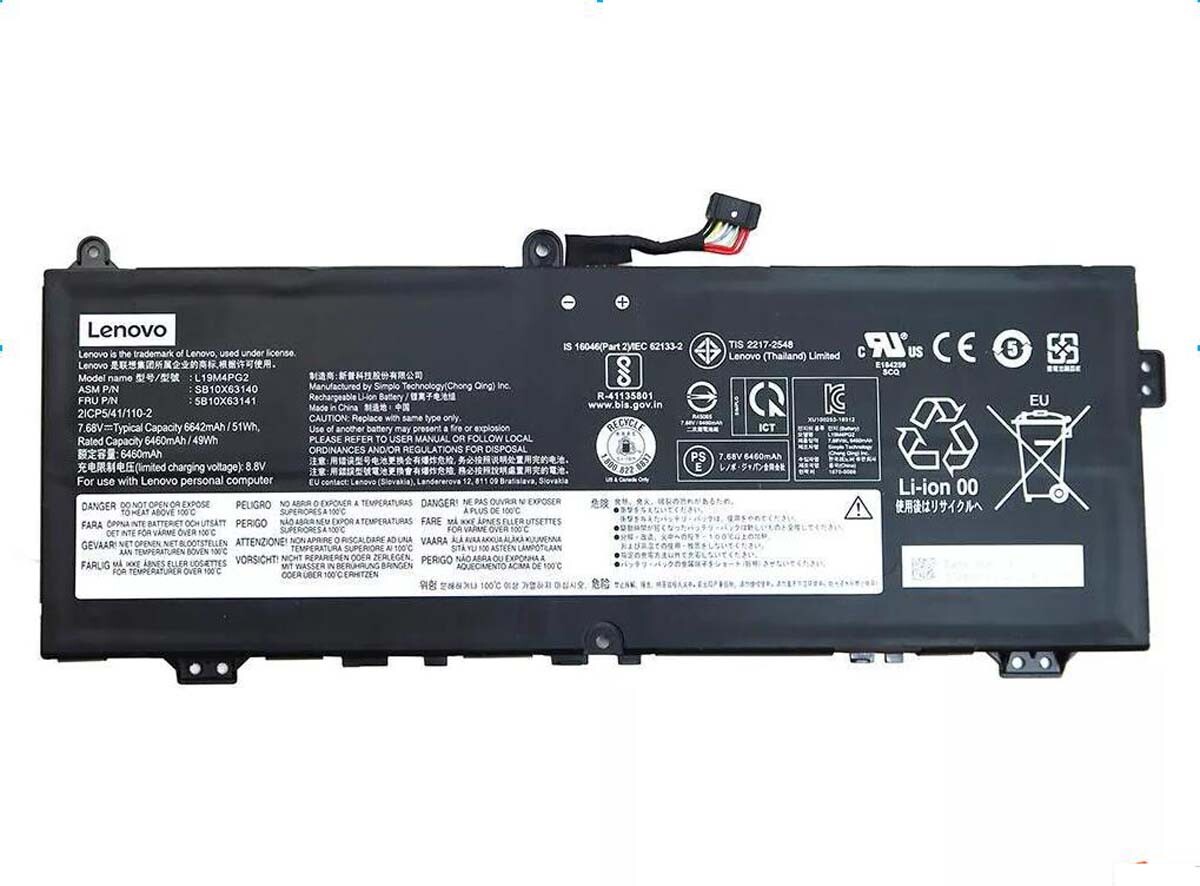 Genuine Battery L19D4PG2 L19M4PG2 L19L4PG2 For Lenovo ThinkPad C13 Yoga 1st Gen