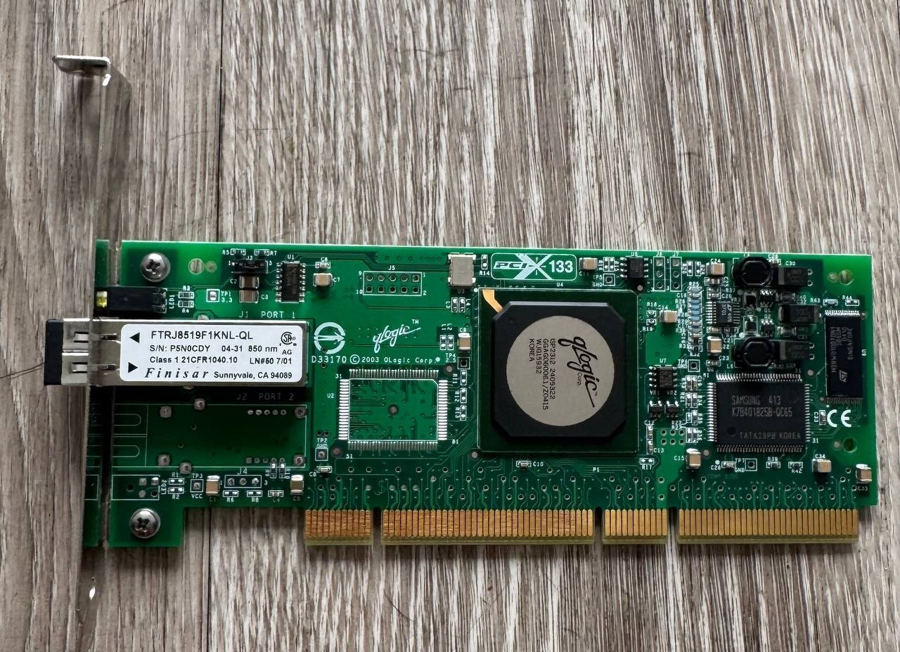 QLogic PCI-X Fibre Channel HBA Card Finisar FTRJ8519F1KNL-QL 850nm