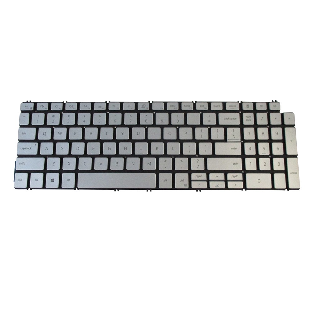 Silver Backlit Keyboard for Dell Inspiron 5501 5502 5508 5509 - Replaces GMXMJ