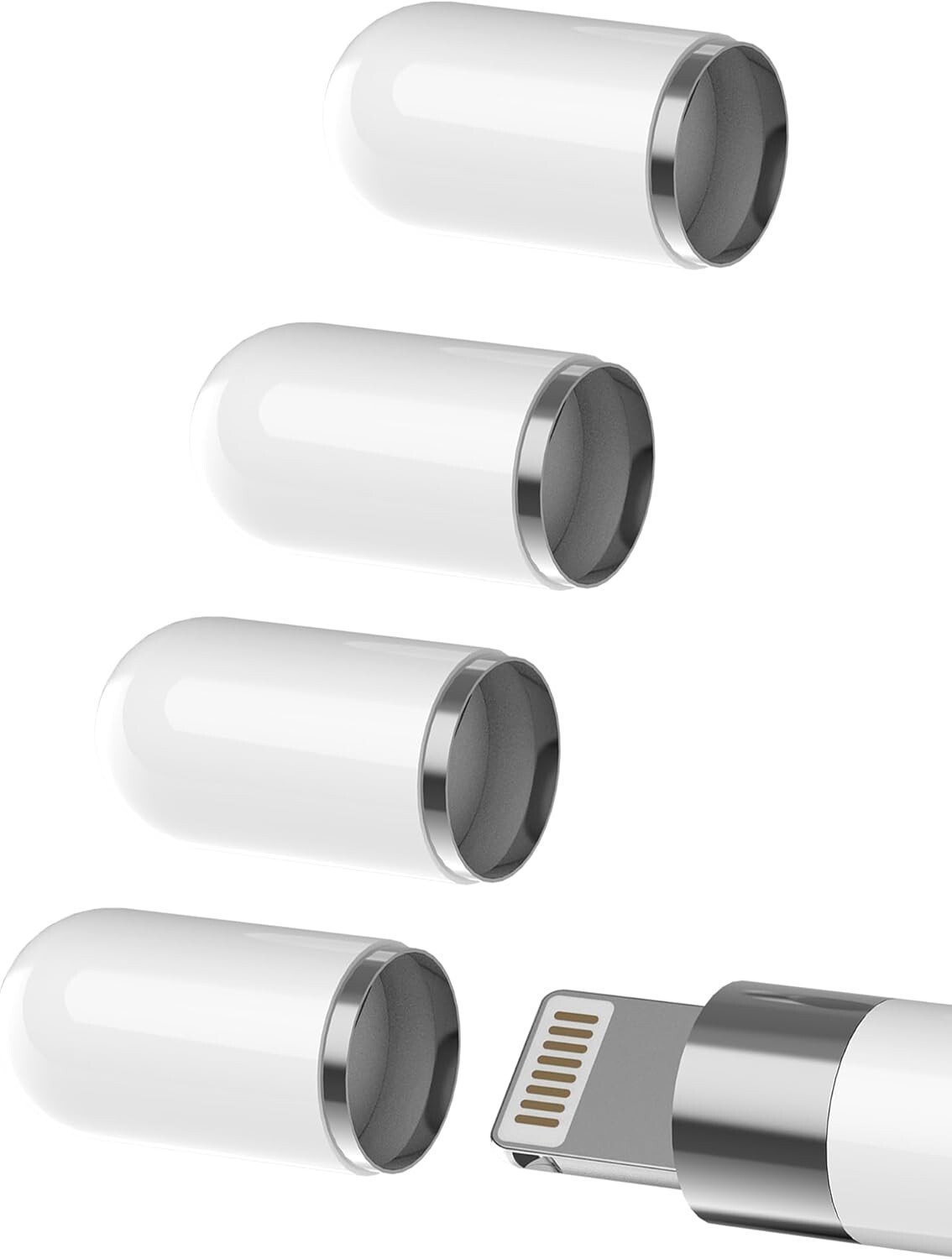 Apple Pencil Cap(4 Pack) Top Magnetic Adapter 1St Generation Caps Accessories Fi