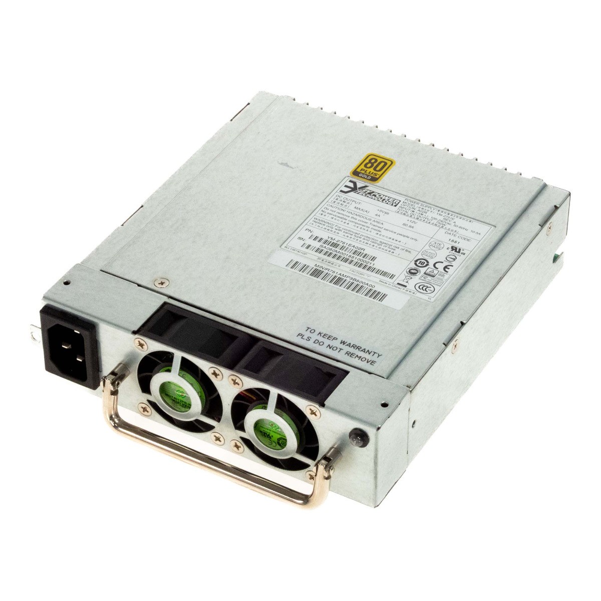3Y POWER TECHNOLOGY YM-2751E 750W HOT SWAP 80+ GOLD PSU for YH-5751E CAGE
