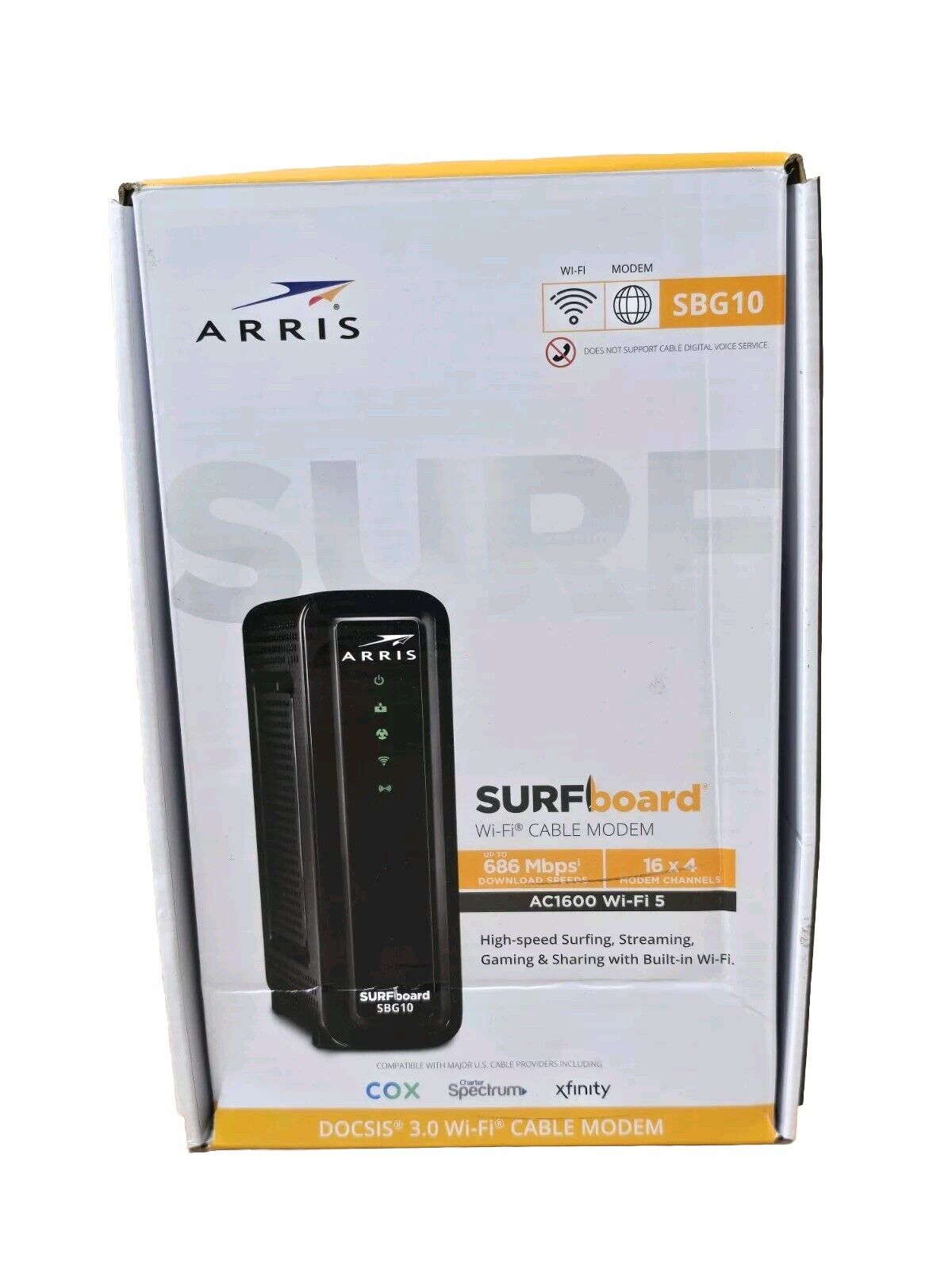ARRIS Surfboard SBG10 AC1600 Wi-Fi Router Docsis 3.0 Cable Modem & WIFI Router