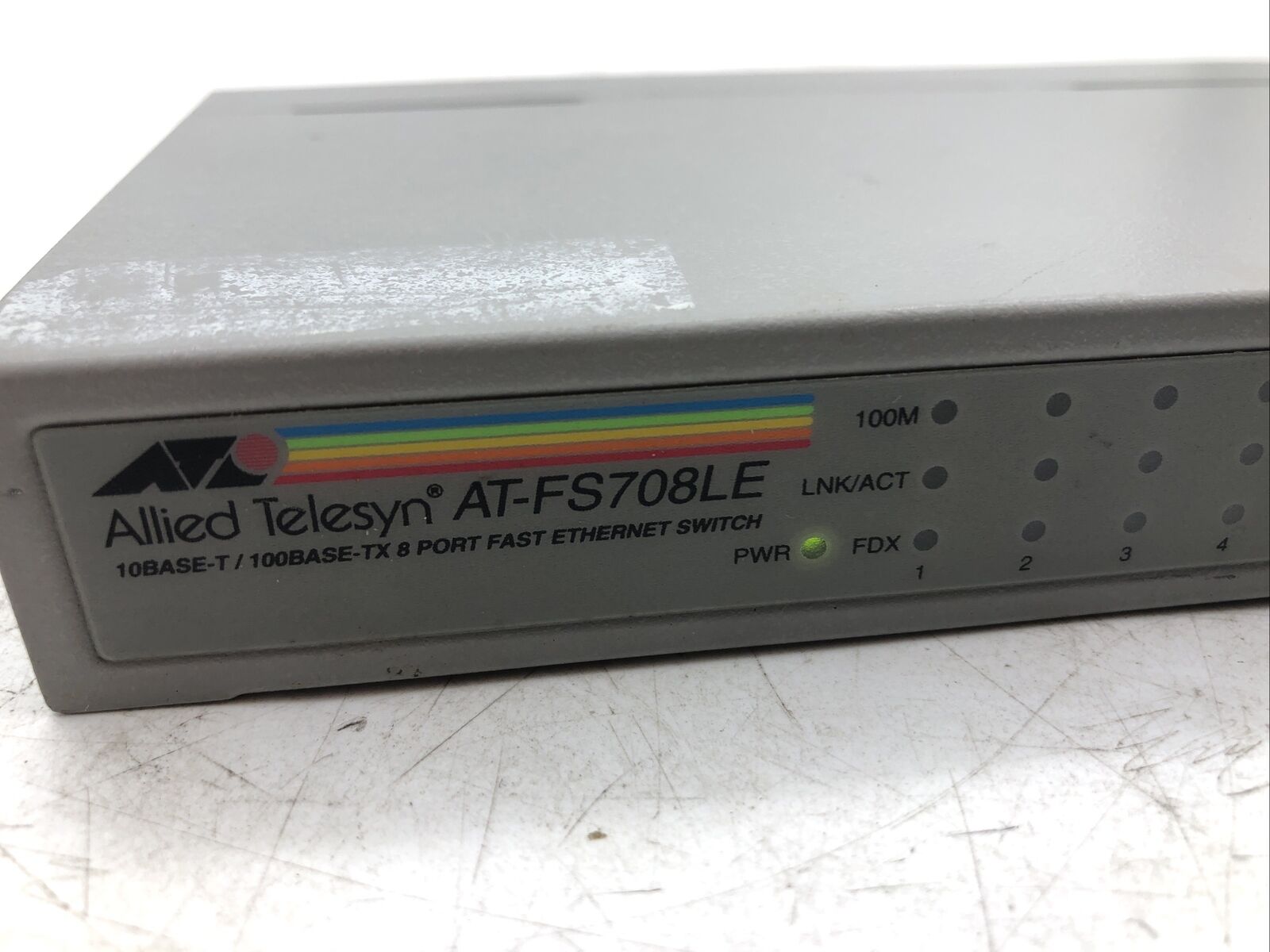 Allied Telesyn AT-FS708LE Fast Ethernet Switch 8 Port TESTED FOR POWER READ 1