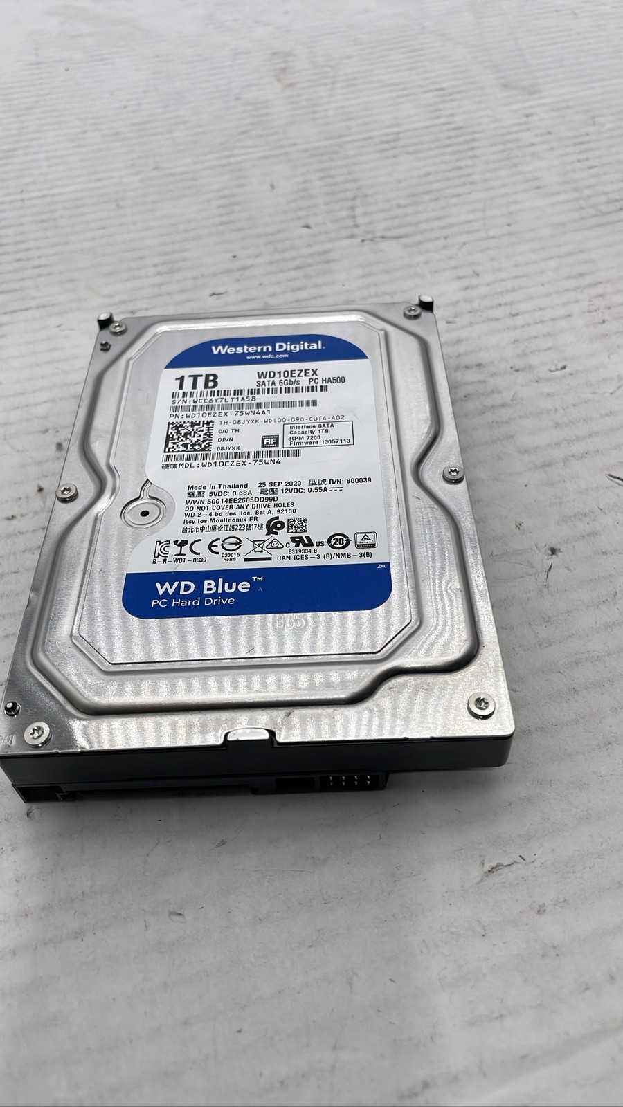 Western Digital WD Blue WD10EZEX 1TB 7200RPM 3.5" SATA HDD WD10EZEX-75WN4A1
