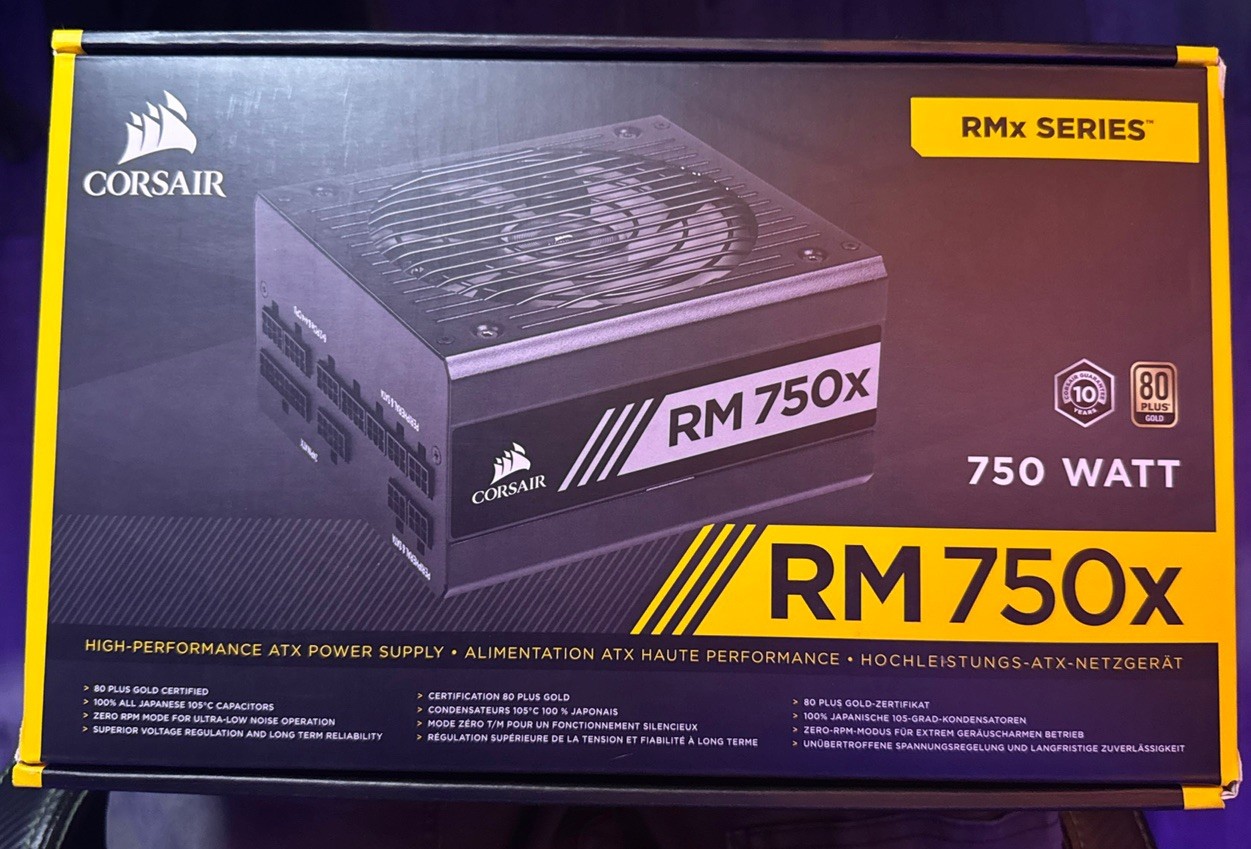 Corsair RM750x 750W 80 PLUS Gold ATX Power Supply