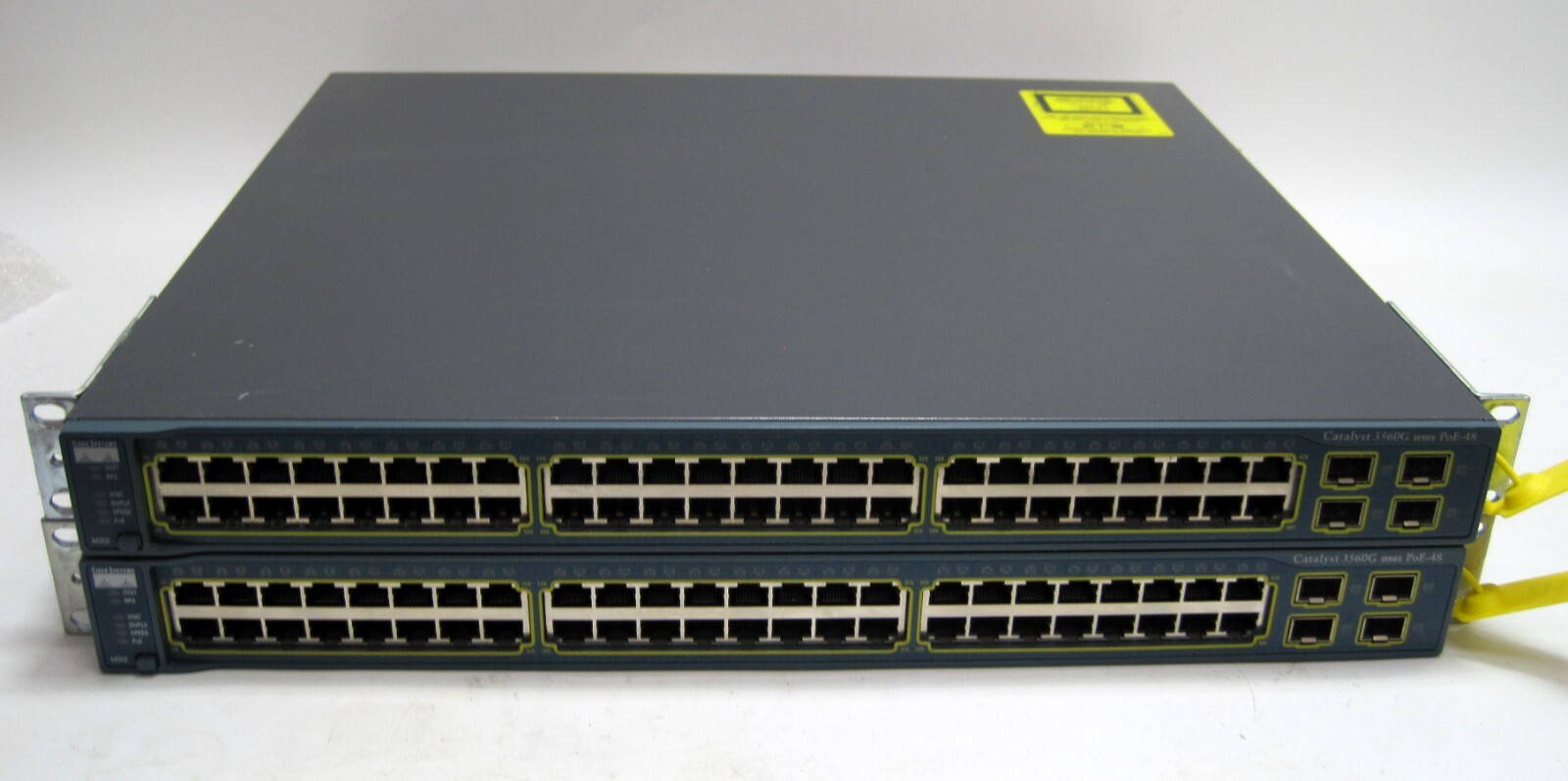 Set of 2 - Cisco Catalyst WS-C3560G-48PS-S V05 48 Port Managed Gigabit Switch