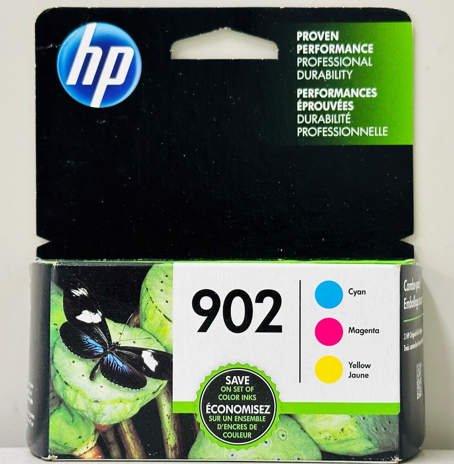 New Genuine HP 902 Cyan Magenta Yellow 3PK Ink Cartridges OfficeJet Pro 6954