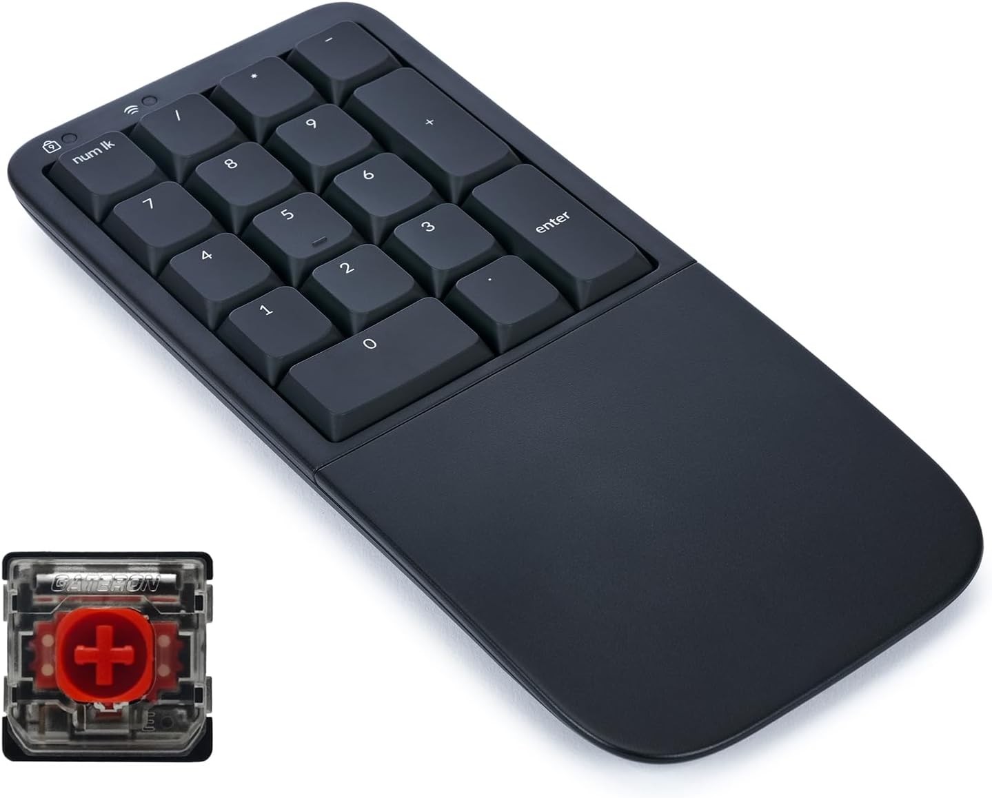 KINESIS Mechanical Keypad LP Numeric 10-Key for Mac & PC, Wired & Wireless Mode