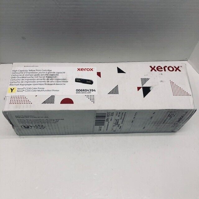 Xerox 006R04394 Yellow Print Cartridge High Capacity C230/C235 Genuine - NEW