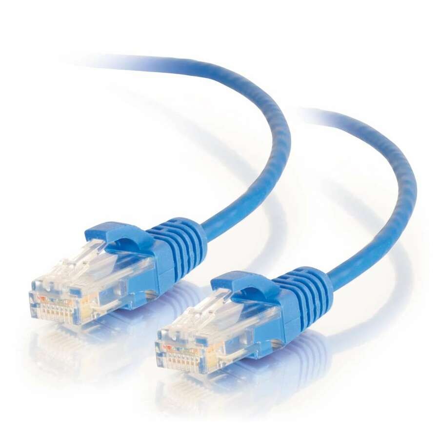 C2G 01073 1.5ft Cat6 Ethernet Cable - Slim - Snagless Unshielded (UTP) - Blue