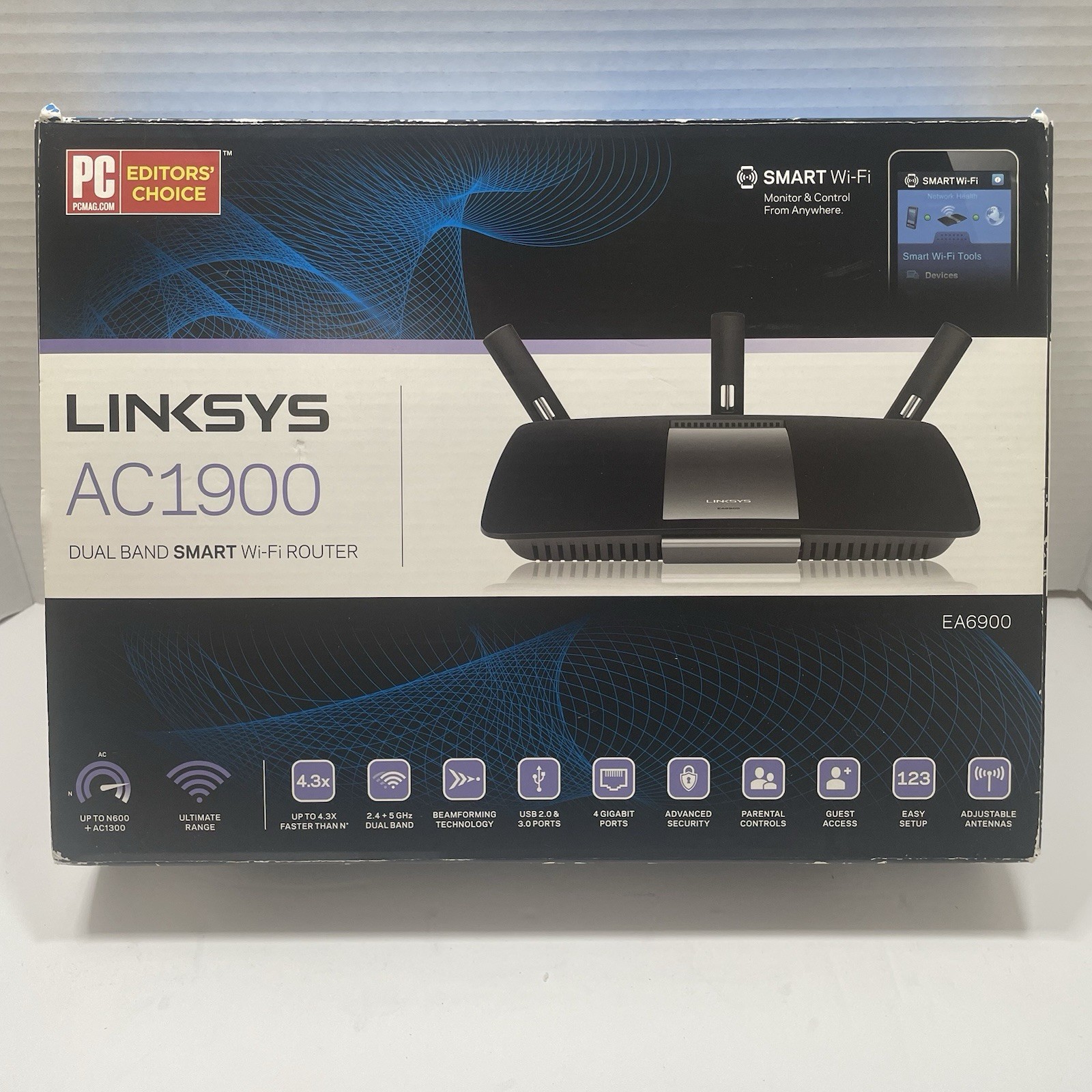 Linksys AC1900 EA6900 Dual Band Smart Wireless Router NEVER USED OPEN BOX