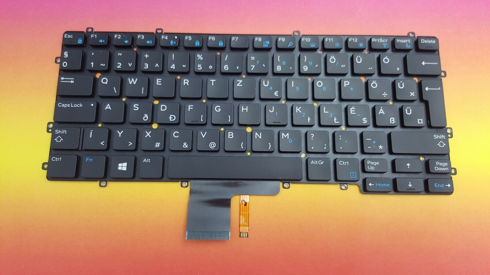Keyboard Hun Dell Latitude 13 7370 (E7370) Ungarish Magyar 0VVCRP Backlit