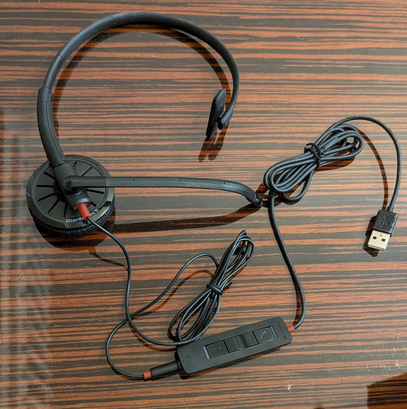 Plantronics Blackwire 300 DA Mono USB PC Computer Headset With Microphone