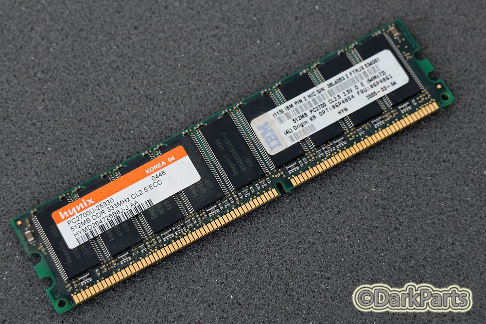 Hynix HYMD264726B8J-J PC2700U-25330 512MB Memory RAM