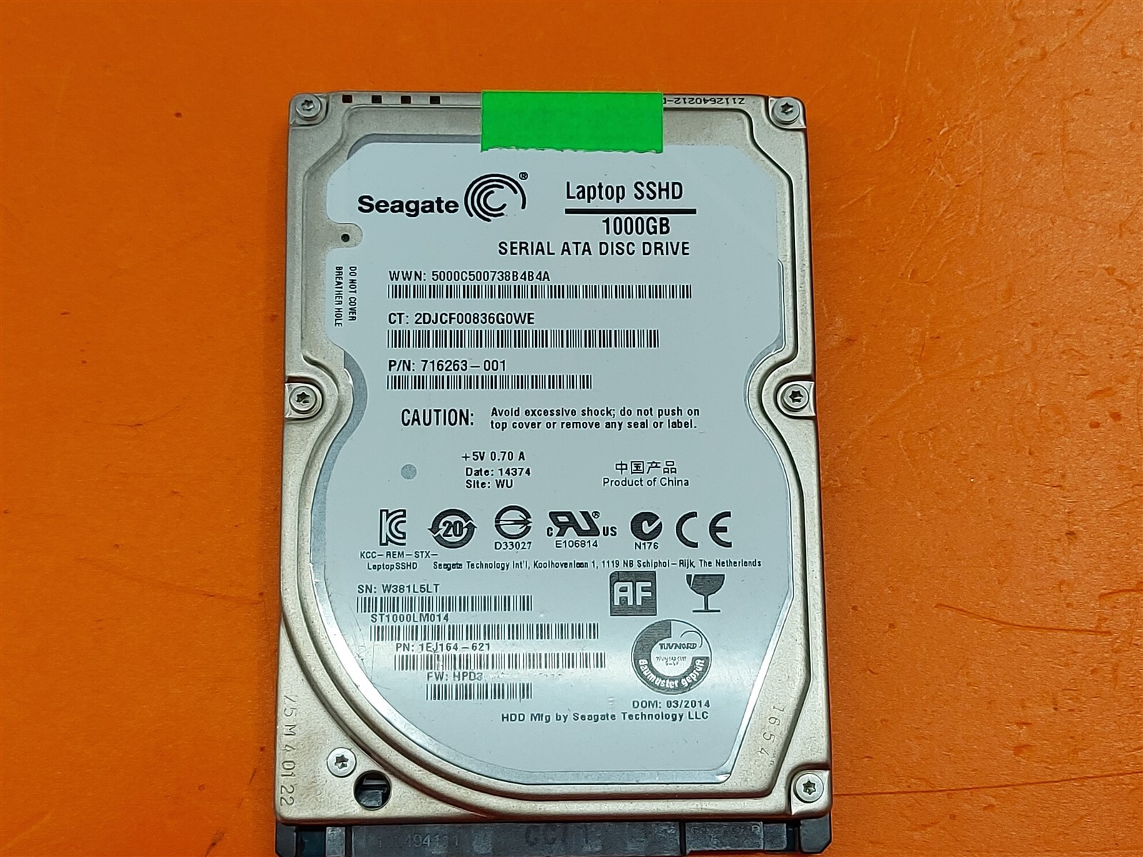 ⭐️⭐️⭐️⭐️⭐️ HDD Hard Drive SATA Laptop 2.5" Seagate ST1000LM014 1TB