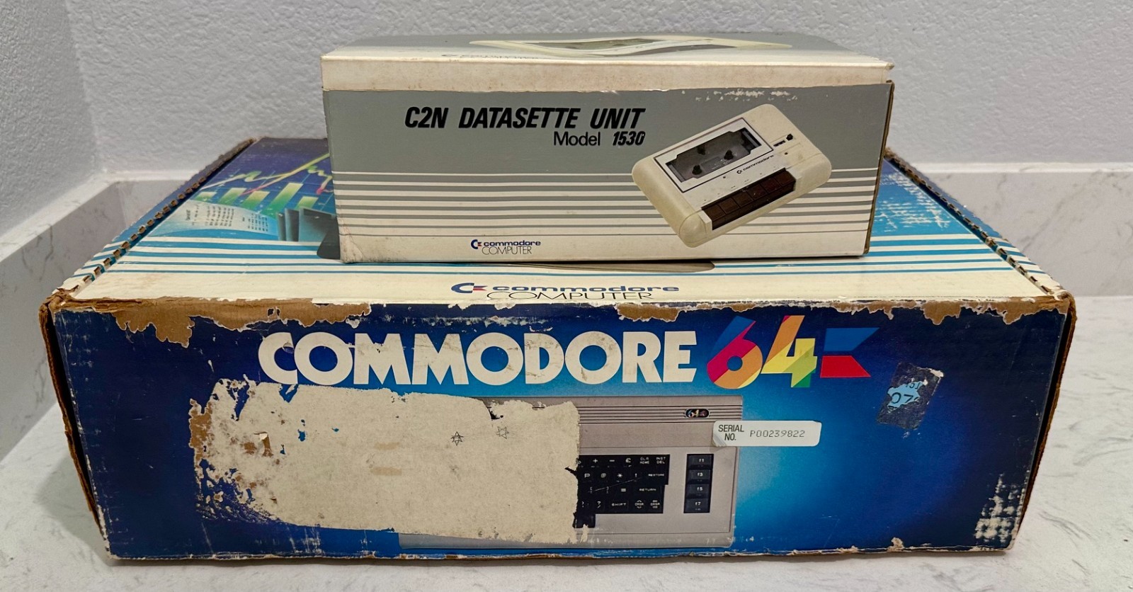 Vintage Commodore 64 Computer PLUS C2N Datasette Model 1530 in Orig. Boxes, More