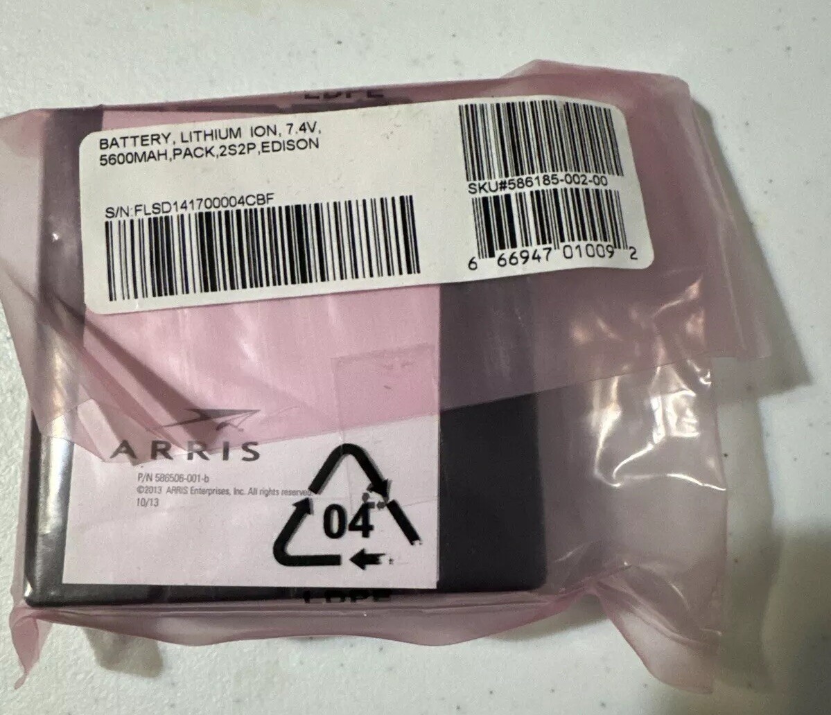 Motorola 2S2P Edison Rechargeable Lithium-Ion Modem Battery 7.4V 5600mAh ARRIS