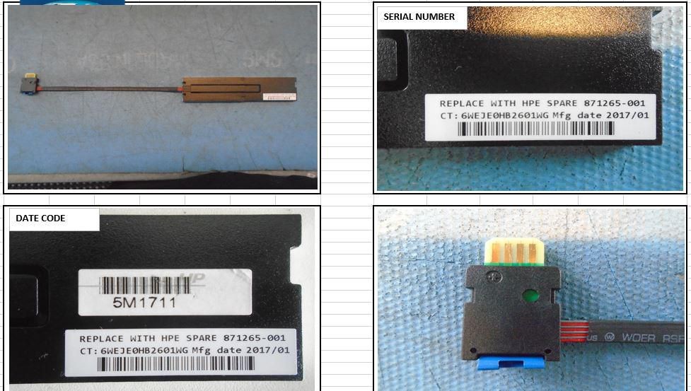 HP 871265-001 12W Smart Storage Battery Module for HPE Enhanced Megacell BB ~E~