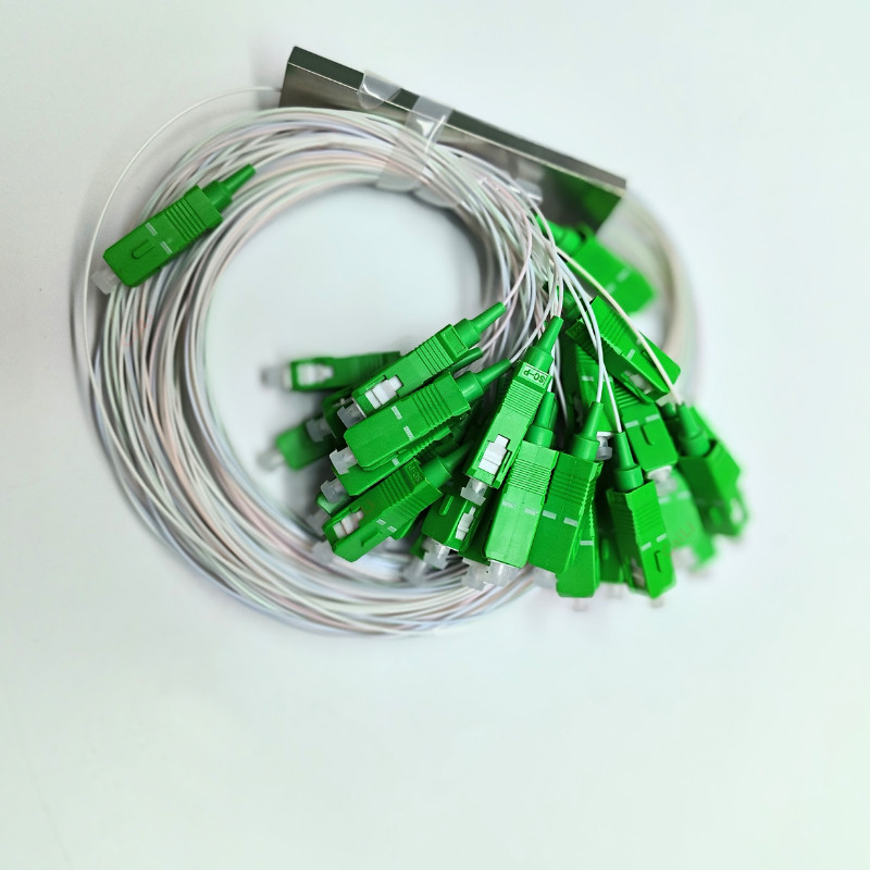 splitter 1x32 splitter 0.9MM 1M FTTH PLC Tube type Fiber Optical Splitter SC APC