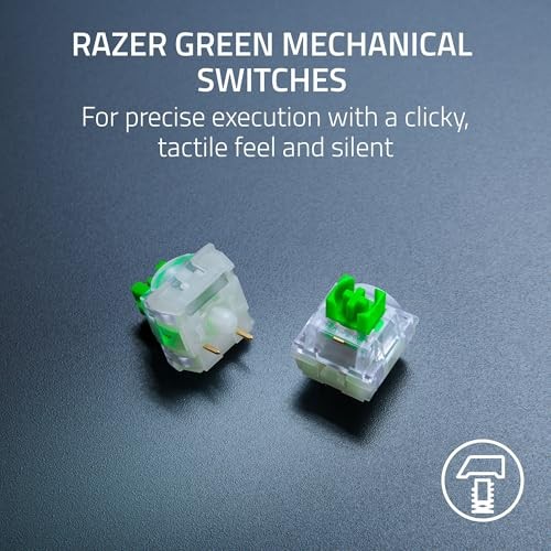 RAZER BLACKWIDOW V4 X MECHANICAL GAMING KEYBOARD: GREEN -  MINECRAFT EDITION